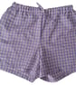 Gingham lounge shorts