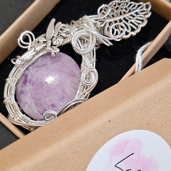 Mythical Lepidolite Pendant 