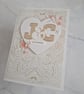 Personalised wedding card with initials - Image 6