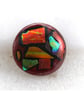 Patchwork Dichroic Fused Glass Brooch 011 Handmade  - Image 5