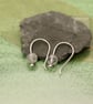 Silver Hook Earrings with Rainbow Moonstone Beads - Image 4