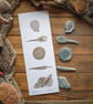 Beachcombing Finds - original linocut print - 42x16cm - Image 2