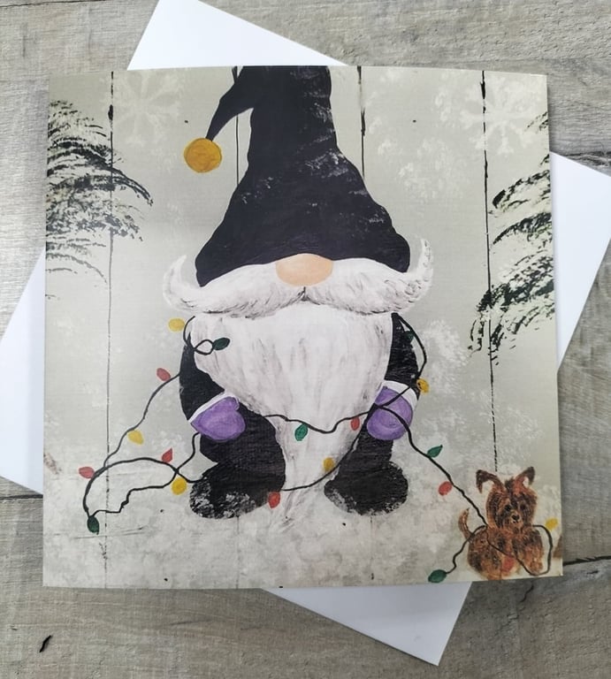 Christmas gonk with his little dog