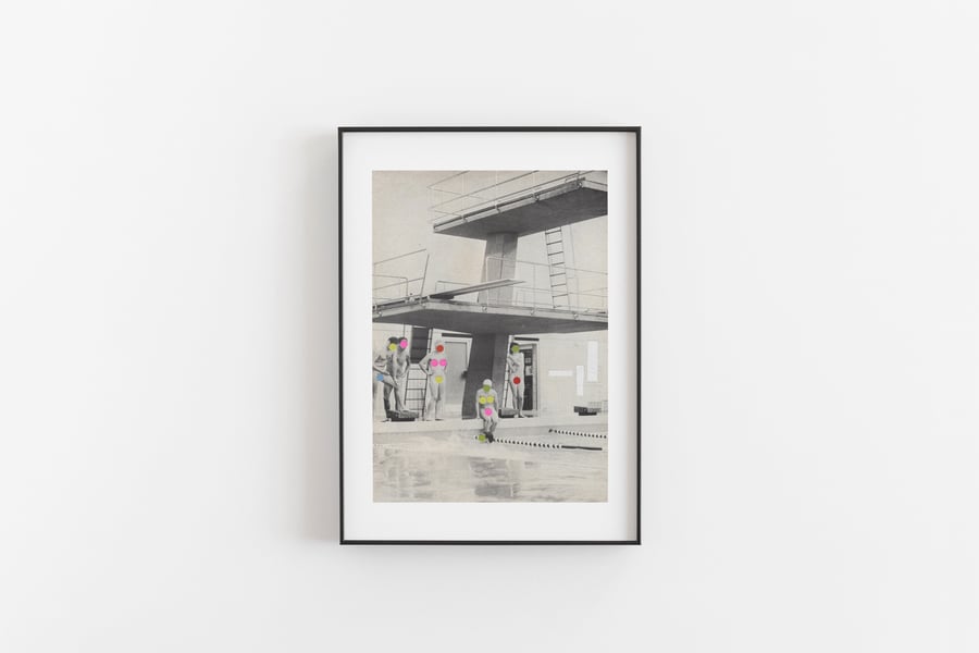 Swimming Pool Art Print - Modesty