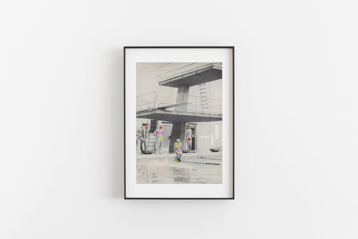 Swimming Pool Art Print - Modesty