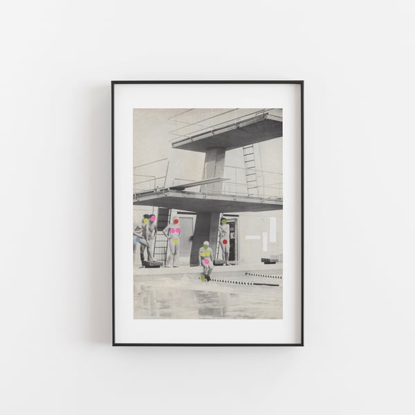 Swimming Pool Art Print - Modesty
