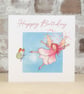 Birthday Card Butterfly Fairy Card - Image 1