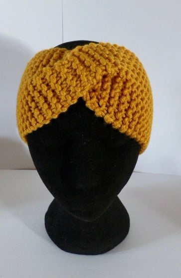 Hand Knitted Twisted Headband