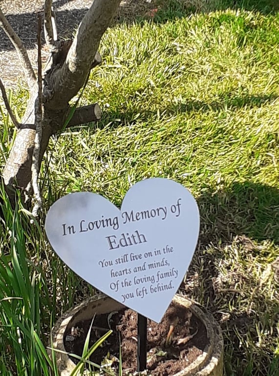 Large Garden Memorial Tree Dedication Plaque Tree Memorial Marker Grave