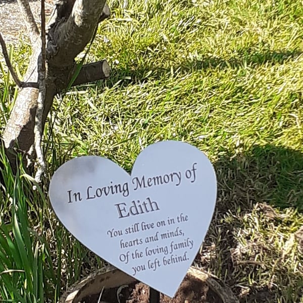 Large Garden Memorial Tree Dedication Plaque Tree Memorial Marker Grave