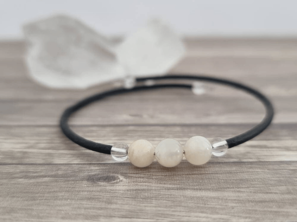 Moonstone Memory Wire Bracelet
