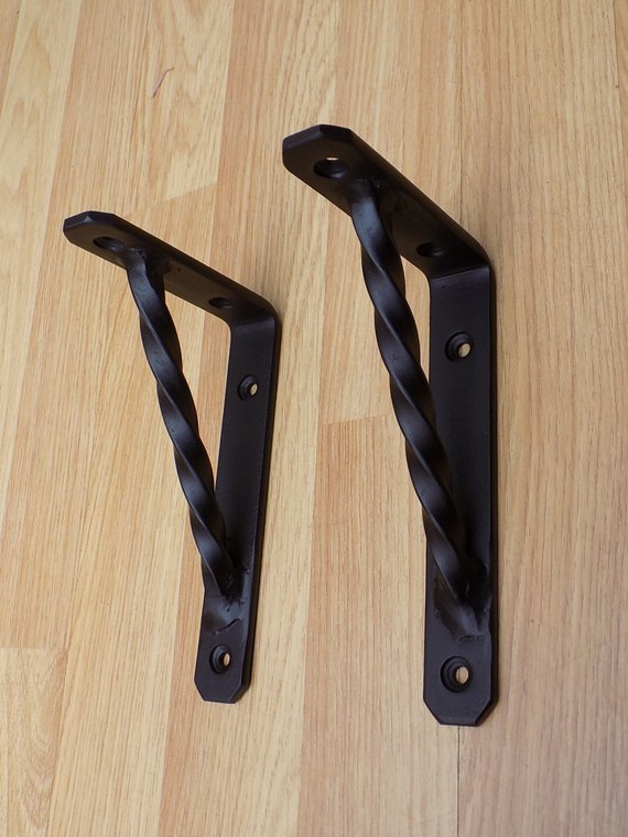 Shelf Brackets.....................Wrought Iron (Forged Steel) Free Fitting Kit.