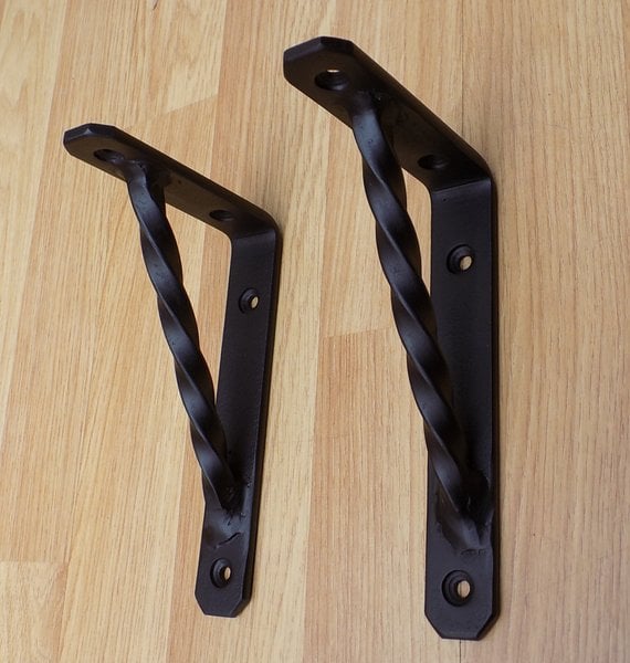 Shelf Brackets.....................Wrought Iron (Forged Steel) Free Fitting Kit.