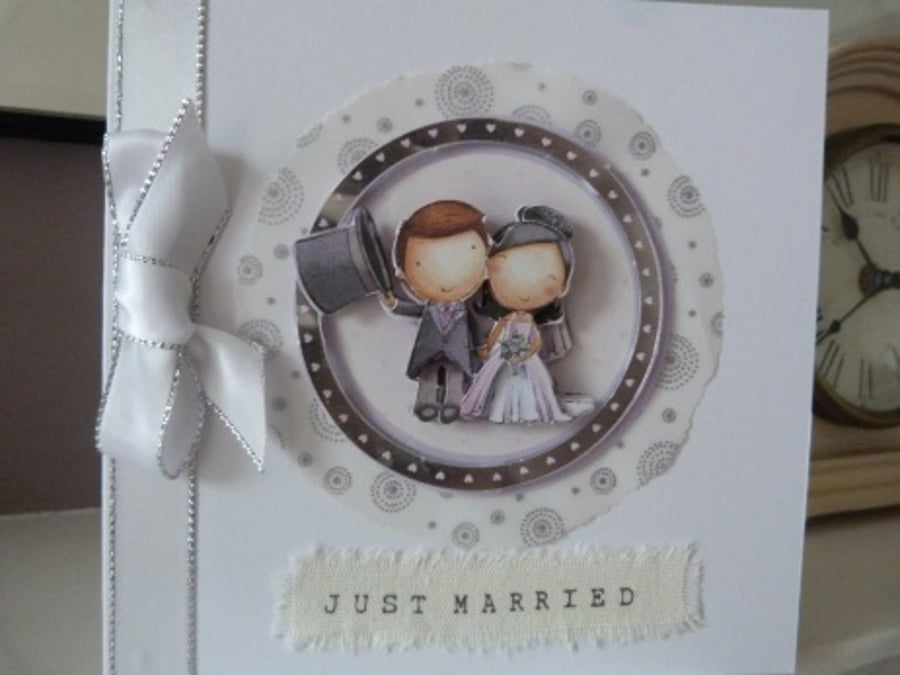 Just Married Wedding Card No 1