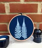  Tree Fern in Cyanotype Botanical Hoop. - Image 4