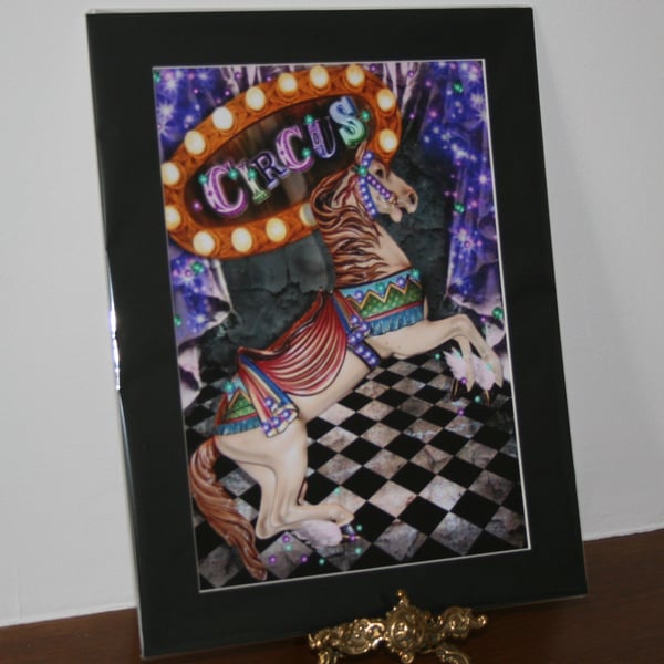 Circus Carousel Horse, Pegasus  print 