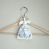 Lavender doll sachet holder with Yorkshire lavender sachet