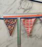 Handmade Liberty Fabrics Bunting – 'Fairground' Nursery Garland (3.5m, 25 Flag - Image 6