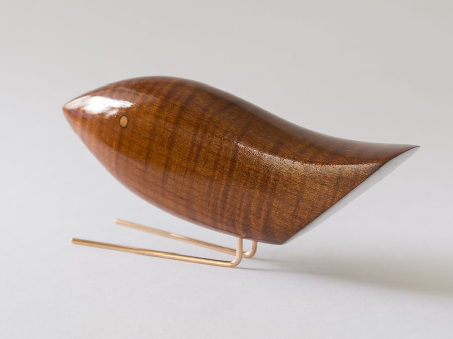 Deluxe Wooden Bird - choice of timbers, made to order