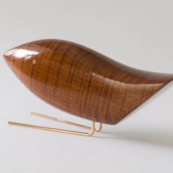 Deluxe Wooden Bird - choice of timbers, made to order