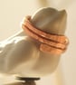 Pure Copper Ring, Hammered Copper Paddle Ring - Image 2