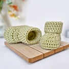 Handmade Baby Booties – Newborn Gift for Baby Boy or Girl