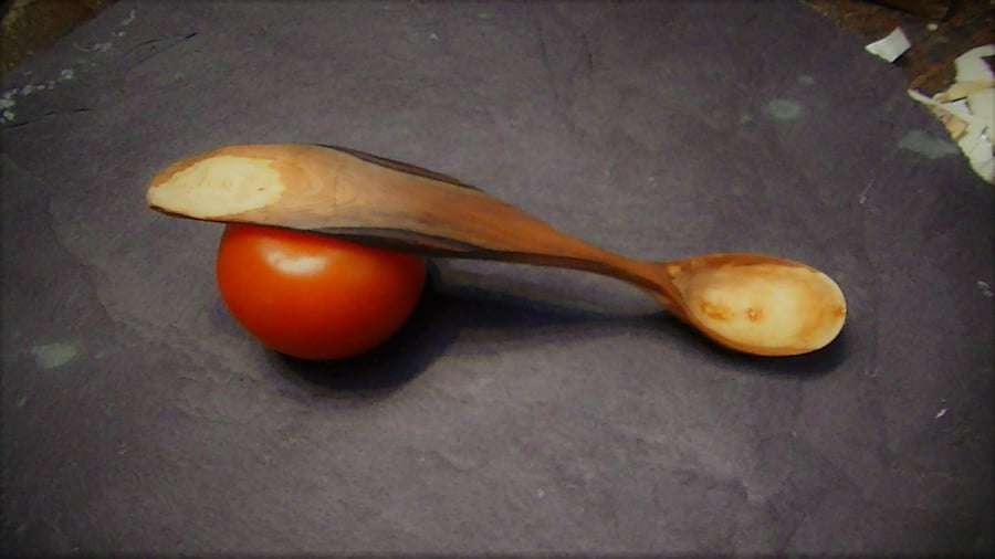 Apple wood Condiment Scoop