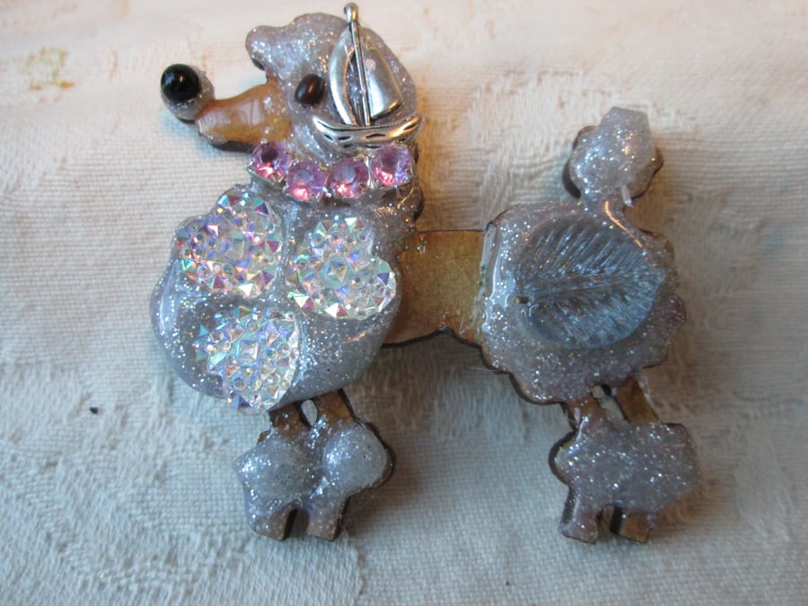 Poodle Brooch