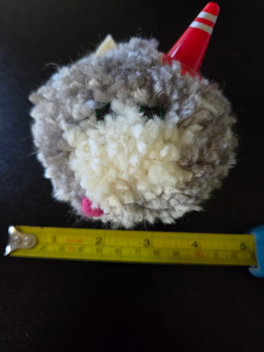 Nipfest - Large Grey  Niphead cat pom pom
