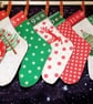 Handmade Reusable Advent Stockings Set - Deer - Image 3