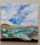 Windy Hexham hills , acrylic fluid art painting  - Image 3