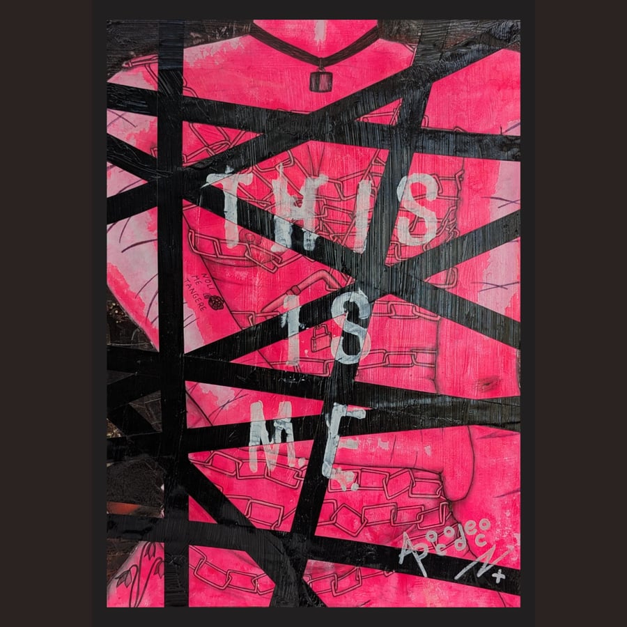 This is ME - original mixed media framed art