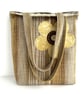 Boho Tote Bag with Yellow Hand-stitched Flower - Image 5