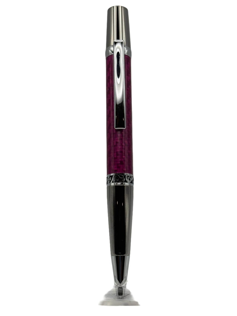 Majestic Ballpoint Pen - Red Carbon Fibre