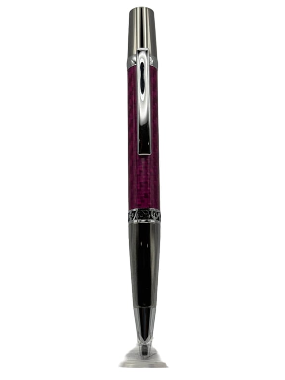 Majestic Ballpoint Pen - Red Carbon Fibre