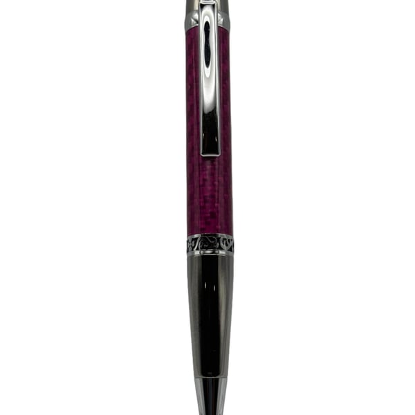 Majestic Ballpoint Pen - Red Carbon Fibre