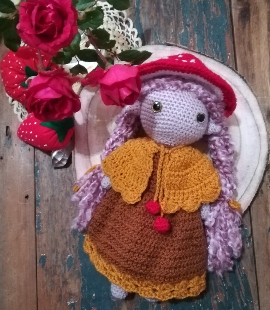 Marta Mushroom Sprite Doll Companion 