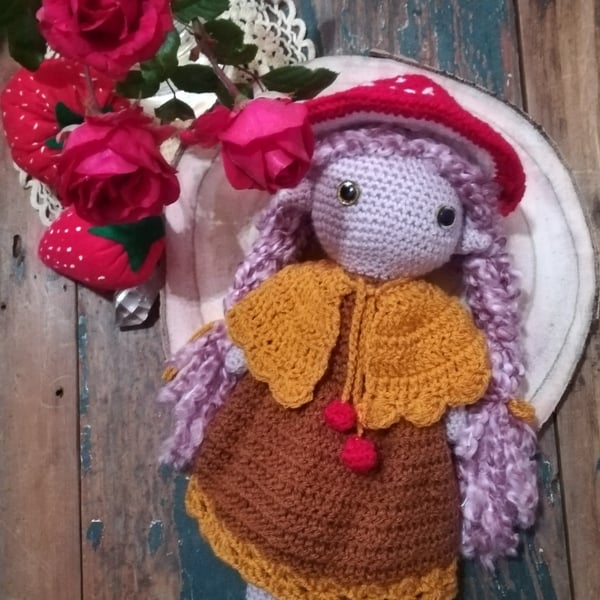 Marta Mushroom Sprite Doll Companion 