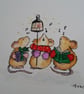 HAND PAINTED CHRISTMAS CARD - Image 1