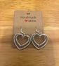 Sterling Silver Earrings - Double Heart (Large) - Brand New & Sealed!! 