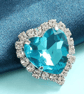 (C17S lake blue)  10 pcs, 10mm Sew On Crystals