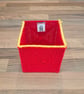 Large desk tidy - red with orange edge - Image 3