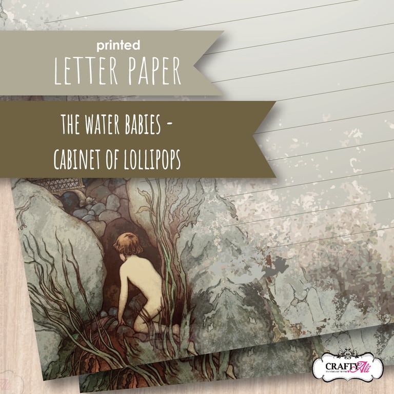 Letter Writing Paper Cabinet of Lollipops from The Water Babies