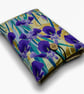 Iris Book Sleeve – Japanese Cotton Book Protector with Coconut Button - Image 9