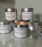 Candle tins (silver) - 200g