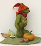 The Forager, OOAK artisan bear, teddy bear collectable, bear display 