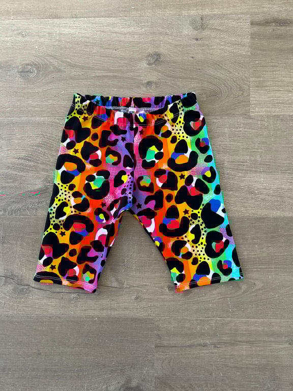 Bright Animal print Cycle Shorts - sizes 2yrs to 10yrs