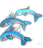 Dolphin Suncatcher Stained Glass Handmade  - Image 1