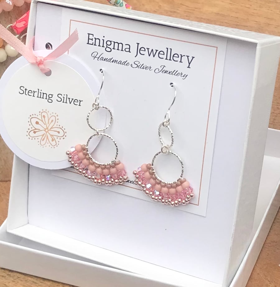 Sterling Silver & Swarovski Earrings