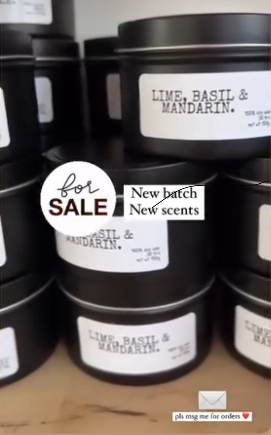 Scented Candles Handcrafted w love Organic Ingredients.